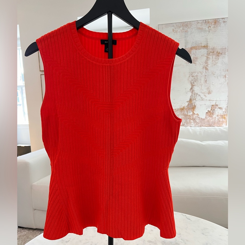 Halogen Vibrant Orange Tank Top